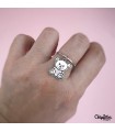 Anello Orsetto Argento 925 con Cuoricino Smaltato