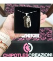 Collana Uomo Incisione Foto Personalizzata e Nome Medaglia Militare