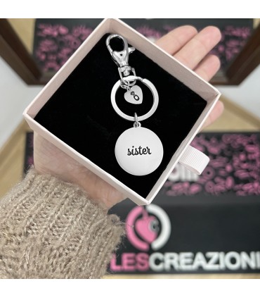 Portachiavi Pallone da Calcio Incisione Personalizzata Acciaio Inox