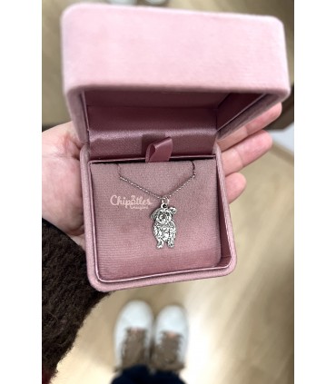 Collana Ritratto Cane Gatto Incisione Personalizzata Argento 925