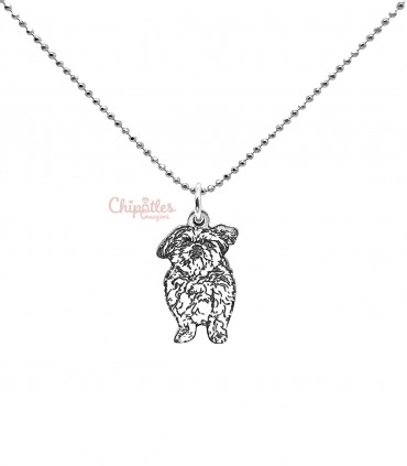 Collana Ritratto Cane Gatto Incisione Personalizzata Argento 925