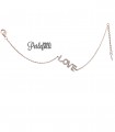 Bracciale Love con Zirconi Bianchi Argento 925 Rosé