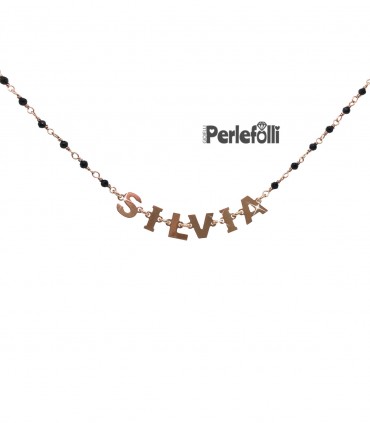 Collana con Nome Argento 925 Rosè
