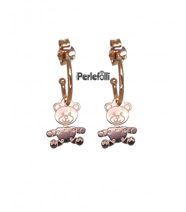 Cerchietti Orsetto Argento 925 Rosé