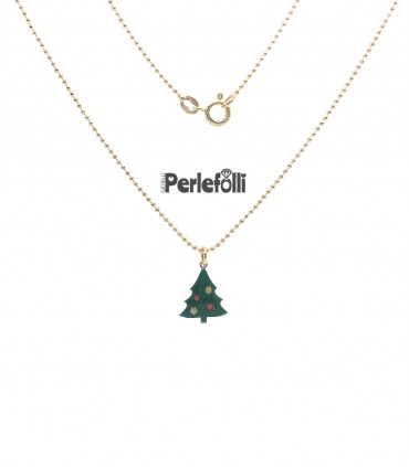 Collana Albero di Natale Argento 925 Oro