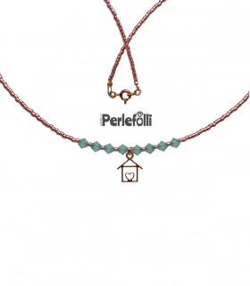 Collana Casetta con Cristalli Pacific Opal