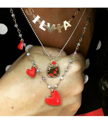 Collana con Nome Argento 925 Rosè