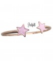 Bracciale Stelle Smaltate Rosa Argento 925 Rosé