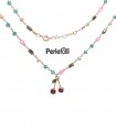 Collana Ciliegie Cerises Ruby Argento 925 Rosé