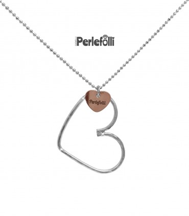 Collana Corazón Cuore Grande Argento 925