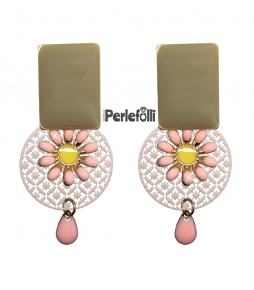 Orecchini Margherite Rosa